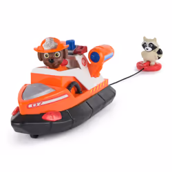 PAW Patrol VÉHICULE + FIGURINE FIRE RESCUE ZUMA La Pat' Patrouille, Bateau, 3 an(s), Plastique, Noir, Orange