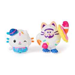 Gabby's Dollhouse : The Movie, Cakey Cat et Cookie Bobby, figurines et 2 accessoires, jouets pour filles et garçons à partir de 3 ans
