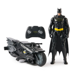 DC Comics PACK BATCYCLE RC + FIGURINE BATMAN 30 CM Batman