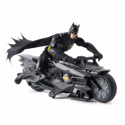 DC Comics PACK BATCYCLE RC + FIGURINE BATMAN 30 CM Batman - Vue supplémentaire 2