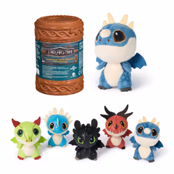 Dreamworks Dragons How to Train Your Dragon, mini peluche surprise, peluche dragon de 7,5 cm, jouets mystère, jouets pour gar ...