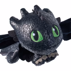 Dreamworks Dragons - How To Train Your Dragon - Peluche Dragon Krokmou 30 Cm - Peluche À Faire Voler ou À Accrocher Au Bras - Lavable En Surface - Jouet Enfant 4 Ans Et +
