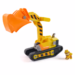 Rubble & Crew Ruben & Compagnie - Bulldozer Multifonction - Voiture Figurine Pat Patrouille À Collectionner - Dessin Animé Av ...