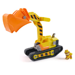 Rubble & Crew Ruben & Compagnie - Bulldozer Multifonction - Voiture Figurine Pat Patrouille À Collectionner - Dessin Animé Aventures Constructions - Pat Patrouille Jouet - Voiture Enfant - Jouet Enfant 3 Ans Et +