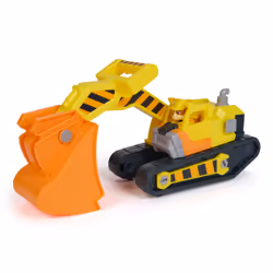 Rubble & Crew Ruben & Compagnie - Bulldozer Multifonction - Voiture Figurine Pat Patrouille À Collectionner - Dessin Animé Aventures Constructions - Pat Patrouille Jouet - Voiture Enfant - Jouet Enfant 3 Ans Et +