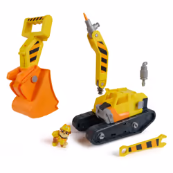 Rubble & Crew Ruben & Compagnie - Bulldozer Multifonction - Voiture Figurine Pat Patrouille À Collectionner - Dessin Animé Aventures Constructions - Pat Patrouille Jouet - Voiture Enfant - Jouet Enfant 3 Ans Et + - Vue supplémentaire 4