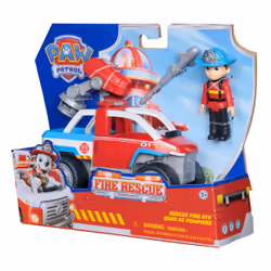 PAW Patrol - Pat Patrouille - Véhicule Figurine Ryder Fire Rescue Mission Pompiers - Voiture Figurine À Collectionner - Lanceur Drone - Pat Patrouille Jouet - Voiture Enfant - Jouet Enfant 3 Ans Et + - Vue supplémentaire 6