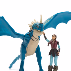 Dreamworks Dragons - How To Train Your Dragon - Pack Dragon + Viking Astrid & Tempête - Figurine Tempête Articulée 25 Cm Et Son Dresseur Viking 10 Cm - Mouvements Réalistes - Jouet Enfant 4 Ans Et +