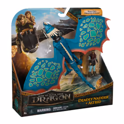 Dreamworks Dragons - How To Train Your Dragon - Pack Dragon + Viking Astrid & Tempête - Figurine Tempête Articulée 25 Cm Et Son Dresseur Viking 10 Cm - Mouvements Réalistes - Jouet Enfant 4 Ans Et + - Vue supplémentaire 7
