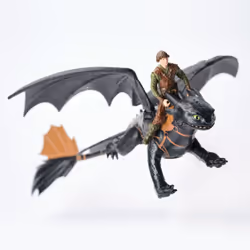 Dreamworks Dragons - How To Train Your Dragon - Pack Dragon + Viking Harold & Krokmou - Figurine Krokmou Articulée 25 Cm Et Son Dresseur Viking 10 Cm - Mouvements Réalistes - Jouet Enfant 4 Ans Et + - Vue supplémentaire 4