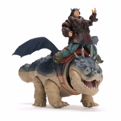 Dreamworks Dragons - How To Train Your Dragon - Pack Dragon + Viking Varek & Gronk - Figurine Gronk Articulée 25 Cm Et Son Dresseur Viking 10 Cm - Mouvements Réalistes - Jouet Enfant 4 Ans Et + - Vue supplémentaire 4