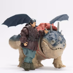 Dreamworks Dragons - How To Train Your Dragon - Pack Dragon + Viking Varek & Gronk - Figurine Gronk Articulée 25 Cm Et Son Dresseur Viking 10 Cm - Mouvements Réalistes - Jouet Enfant 4 Ans Et + - Vue supplémentaire 6