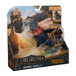 Dreamworks Dragons - How To Train Your Dragon - Pack Dragon + Viking Varek & Gronk - Figurine Gronk Articulée 25 Cm Et Son Dresseur Viking 10 Cm - Mouvements Réalistes - Jouet Enfant 4 Ans Et + - Vue supplémentaire 7