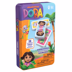 Games, Dominos Dora l'exploratrice avec mini-coffret de rangement portable, jeux pour enfants, jeux Dora l'exploratrice pour les tout-petits, 2 à 4 joueurs, à partir de 4 ans - Vue supplémentaire 6