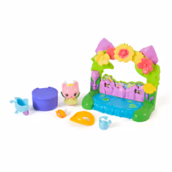 Gabby's Dollhouse : The Movie, Balcon Jardin de Queen Kitty Fairy, avec figurine et accessoires pour maison de poupée, jouets pour filles et garçons à partir de 3 ans