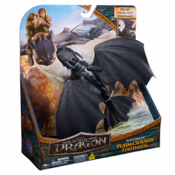 Dreamworks Dragons - How To Train Your Dragon - Figurine Sonore Krokmou 25 Cm - Figurine Interactive Krokmou Avec Activation Effets Sonores Et Ailes - Mouvements Réalistes - Jouet Enfant 4 Ans Et + - Vue supplémentaire 5