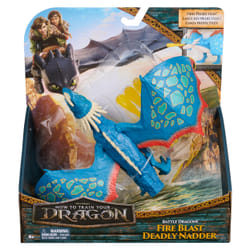 Dreamworks Dragons - How To Train Your Dragon - Figurine À Fonctions Tempête 25 Cm - Figurine Articulée Qui Crache Du Feu - 3 Projectiles Inclus - Mouvements Réalistes - Jouet Enfant 4 Ans Et +