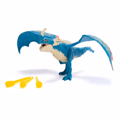 Dreamworks Dragons - How To Train Your Dragon - Figurine À Fonctions Tempête 25 Cm - Figurine Articulée Qui Crache Du Feu - 3 Projectiles Inclus - Mouvements Réalistes - Jouet Enfant 4 Ans Et +
