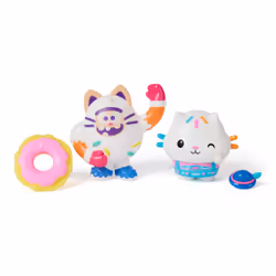 Gabby's Dollhouse : The Movie, Cakey Cat et Cookie Bobby, figurines et 2 accessoires, jouets pour filles et garçons à partir de 3 ans - Vue supplémentaire 3