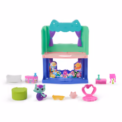 Gabby's Dollhouse : The Movie, Salle de bain spa-sationnelle de MerCat, figurine, accessoires pour maison de poupée et jouet surprise, jouets pour filles et garçons à partir de 3 ans