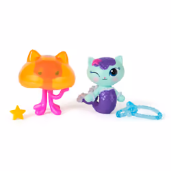 Gabby's Dollhouse : The Movie, MerCat et Kitty Jellyfish, figurines et 2 accessoires, jouets pour filles et garçons à partir de 3 ans - Vue supplémentaire 3