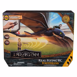 Dreamworks Dragons - How To Train Your Dragon - Figurine Volante Krokmou 76 Cm - Figurine Radiocommandée Avec Ailes Qui Batte ...