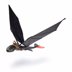Dreamworks Dragons - How To Train Your Dragon - Figurine Volante Krokmou 76 Cm - Figurine Radiocommandée Avec Ailes Qui Battent Et Queue Réglable - Mouvements Réalistes - Jouet Enfant 4 Ans Et +