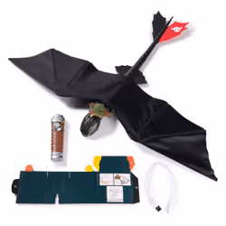 Dreamworks Dragons - How To Train Your Dragon - Figurine Volante Krokmou 76 Cm - Figurine Radiocommandée Avec Ailes Qui Battent Et Queue Réglable - Mouvements Réalistes - Jouet Enfant 4 Ans Et + - Vue supplémentaire 7