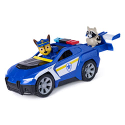 PAW Patrol - Pat Patrouille - Véhicule Figurine Chase Search & Rescue Mission Détective - Voiture Figurine À Collectionner - Pat Patrouille Jouet - Voiture Enfant - Jouet Enfant 3 Ans Et +