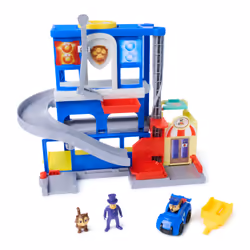 PAW Patrol : Brigade canine, Coffret QG Mission détective avec véhicule de course Brigade canine Chase, figurine articulée Hellinger et figurine chat, jouets pour garçons et filles à partir de 3 ans - Vue supplémentaire 2
