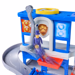 PAW Patrol : Brigade canine, Coffret QG Mission détective avec véhicule de course Brigade canine Chase, figurine articulée Hellinger et figurine chat, jouets pour garçons et filles à partir de 3 ans - Vue supplémentaire 3