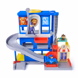 PAW Patrol : Brigade canine, Coffret QG Mission détective avec véhicule de course Brigade canine Chase, figurine articulée Hellinger et figurine chat, jouets pour garçons et filles à partir de 3 ans - Vue supplémentaire 4