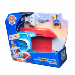 PAW Patrol , Véhicule Sea Patroller avec figurines Chase et requin, 2 modes de patrouille, jouets pour garçons et filles à partir de 3 ans - Vue supplémentaire 8