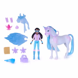 L'École des licornes, L'aventure pierres précieuses de Glacier avec poupée Layla et 13 accessoires, poupées licornes pour filles à partir de 4 ans - Vue supplémentaire 2