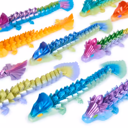 CrystaLynx Dragons - Figurine Articulée Dragon 23 Cm - Figurine À Collectionner Et À Personnaliser - Combinaison Animaux Imprimés En 3D - Cadeau Enfant - Jouet Enfant 8 Ans Et + - Modèle Aléatoire - Vue supplémentaire 6