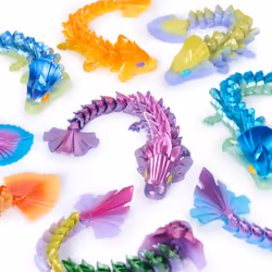 CrystaLynx Dragons - Figurine Articulée Dragon 23 Cm - Figurine À Collectionner Et À Personnaliser - Combinaison Animaux Imprimés En 3D - Cadeau Enfant - Jouet Enfant 8 Ans Et + - Modèle Aléatoire - Vue supplémentaire 8