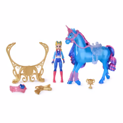 Unicorn Academy - L'Ecole des Licornes - Playset Interactif River Et Isabel - Licorne Lumineuse Et Poupée À Collectionner - Jouets Inspirés De La Série L'Ecole des Licornes - Jouet Enfant 4 Ans et + - Vue supplémentaire 2