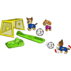PACK DE 2 FIGURINES + ACCESSOIRES FOOTBALL La Pat' Patrouille