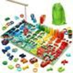 MARAYAN Jeux Montessori 2 3 4 5 ans Jouet en bois enfant Jeu éducatif apprendre Alphabet a compter à lire cadeau fille garçon