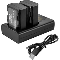 2 X NP-FZ100 Batterie de Rechange et Chargeur Double Compatible avec Sony A9 A9R A9SAlpha9 9R 9SSony a7iii Batterie A7RIII A7R3