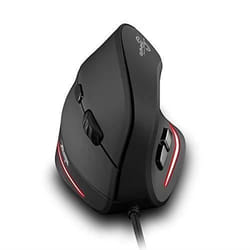 Zelotes Souris Ergonomique Verticale3200240016001000 dpi 6 Boutons USB Optique Souris Verticale Filaire pour Ordinateur de Bure