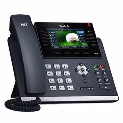 Yealink SIP-T46S téléphone fixe Noir 16 lignes LCD