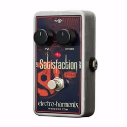 Electro-Harmonix Satisfaction, Noir, Argent, Guitare, Batterie, CC, 2 mA, 9,6 V, 70 mm