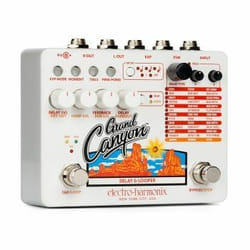 Electro-Harmonix Grand Canyon Pédale de réverb Orange, Blanc