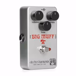 Electro-Harmonix Ram's head Big Muff Pi, Argent, Guitare, Batterie, CC, 2 mA, 9,6 V, 70 mm
