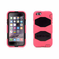 Griffin Survivor All-Terrain, Housse, Apple, iPhone 6 Plus, 14 cm (5.5"), Noir, Rose
