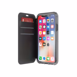Griffin Survivor, Étui avec portefeuille, Apple, iPhone X, 14,7 cm (5.8"), Gris, Transparent