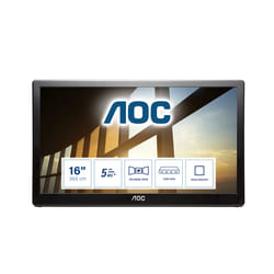 AOC 59 Series I1659FWUX écran plat de PC 15.6" Full HD LCD Noir