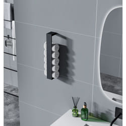Porte-serviettes design HH40 pour montage mural - couleur sélectionnable Noir mat - Bernstein