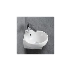 Bernstein - Petit lave-mains en céramique sanitaire KW198A - 39,5 x 36,5 x 14 cm - blanc brillantAvec couvercle suppl. blanc brillant